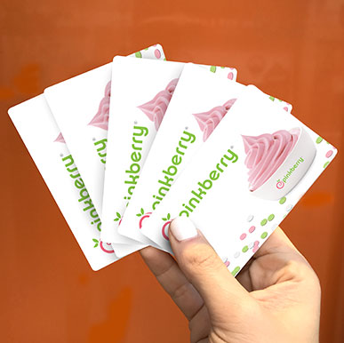 gifting - Pinkberry gift cards